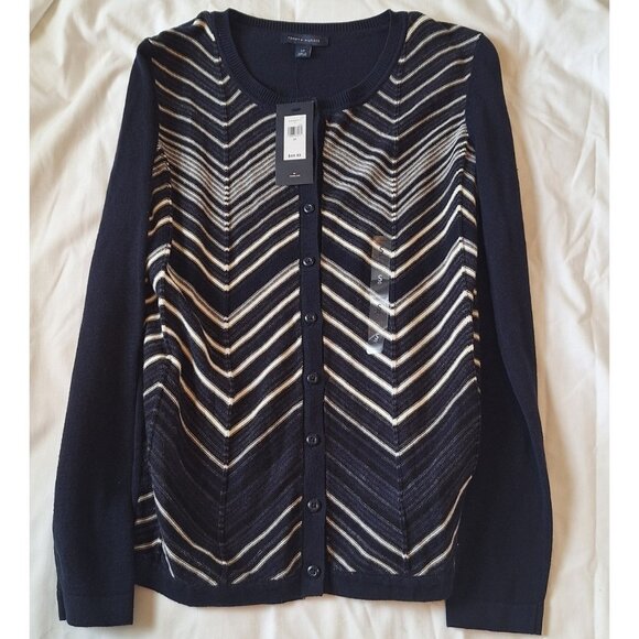 Tommy Hilfiger Sweaters - Tommy Hilfiger Cardigan Sweater S Womens Long Sleeve Cotton Button